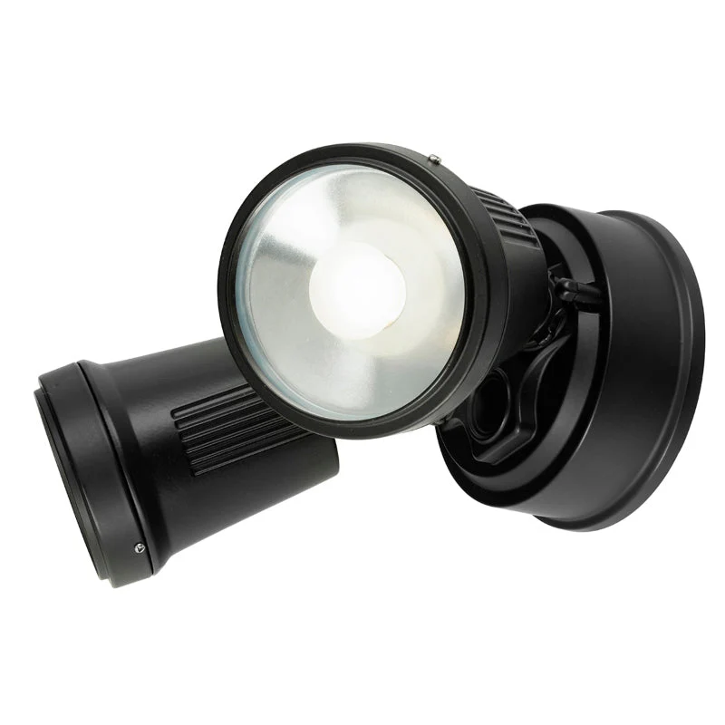 Brilliant Hunter-Trio CCT LED 2 Light Floodlight - Black