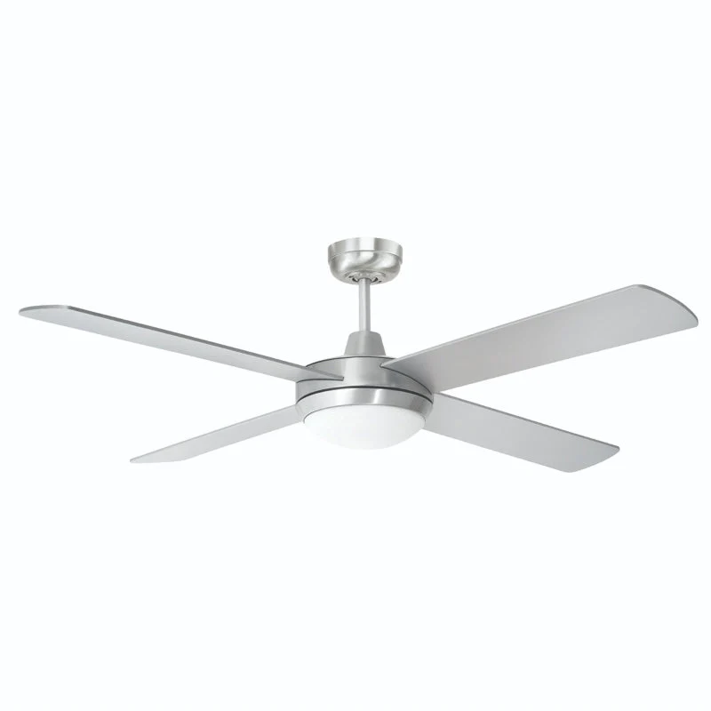 Brilliant Tempest LED 52in. AC Ceiling Fan with CCT Light - Brushed Aluminium