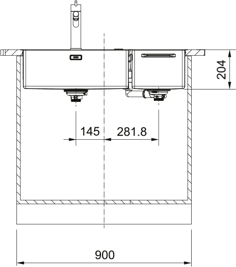 Franke Box Centre Sink - Image 6