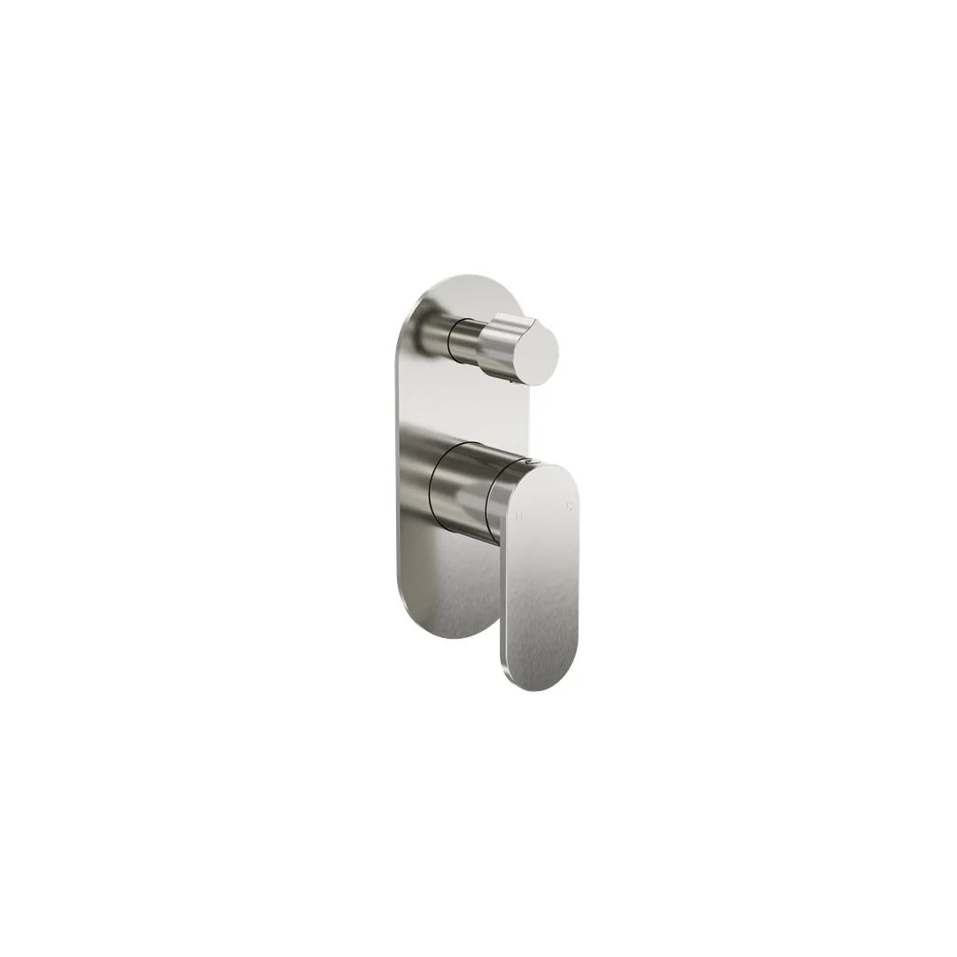 Linsol Capo 1-Plate Wall Mixer with Divertor - Brushed Nickel - Image 3