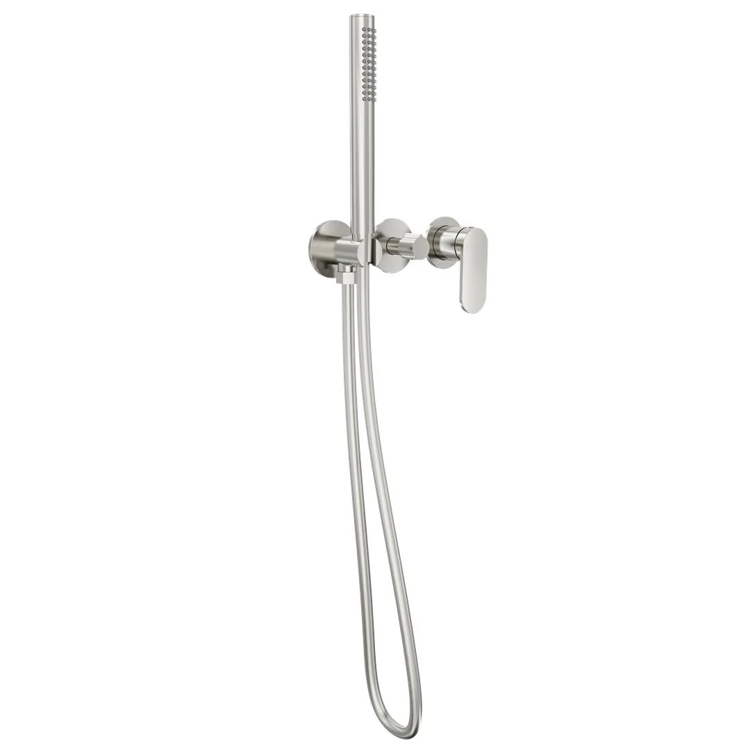 Linsol Capo 3-Plate Wall Mixer with Hand Shower - Brushed Nickel - Image 3