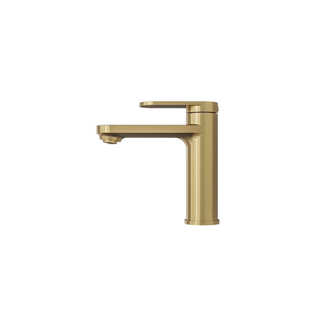 Linsol Capo Basin Mixer - Brushed Brass - Image 4
