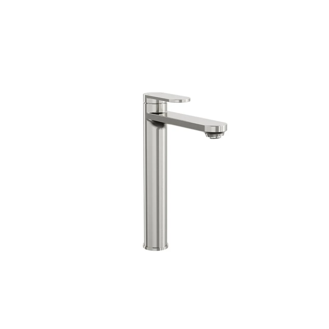Linsol Capo Tall Basin Mixer - Brushed Nickel - Image 2