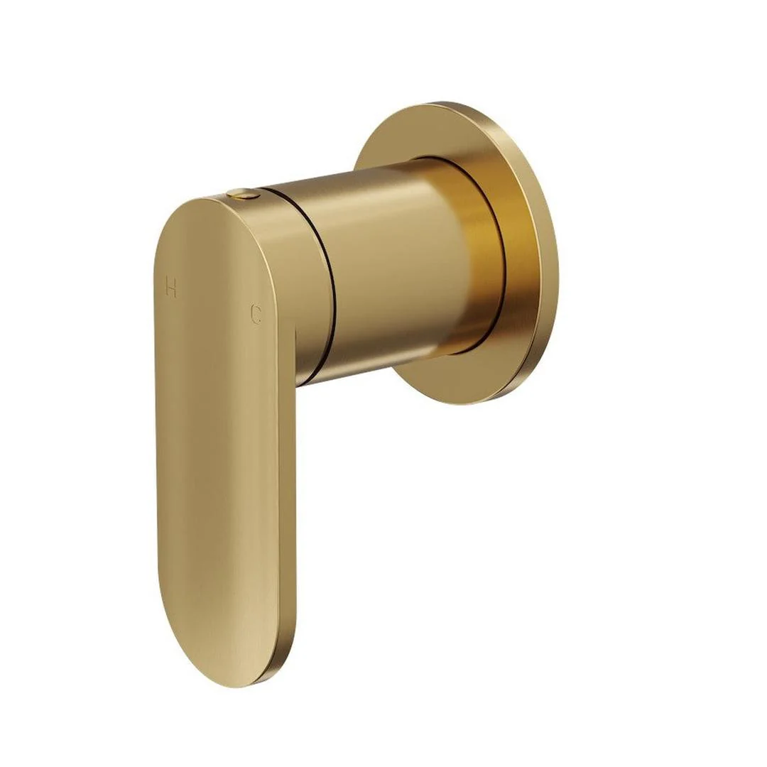 Linsol Capo Wall Mixer Trim Kit - Brushed Brass