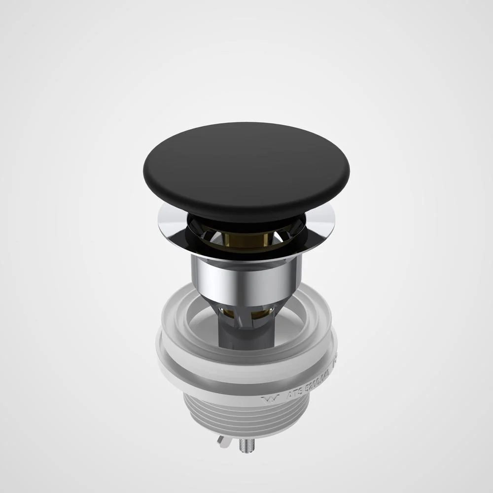 Caroma Basin Ceramic Pop Up Waste Long - Matte Black