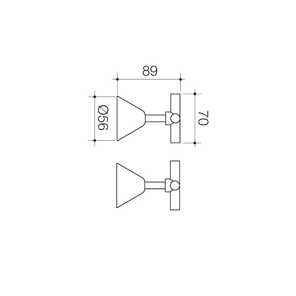 Caroma Classic Cross Wall Top - Lead Free - Image 2