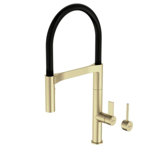 Caroma Liano II Pull Down Kitchen Sink Mixer Lead Free - Brushed Brass
