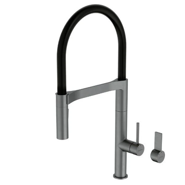 Caroma Liano II Pull Down Kitchen Sink Mixer - Gun Metal Grey - Image 3