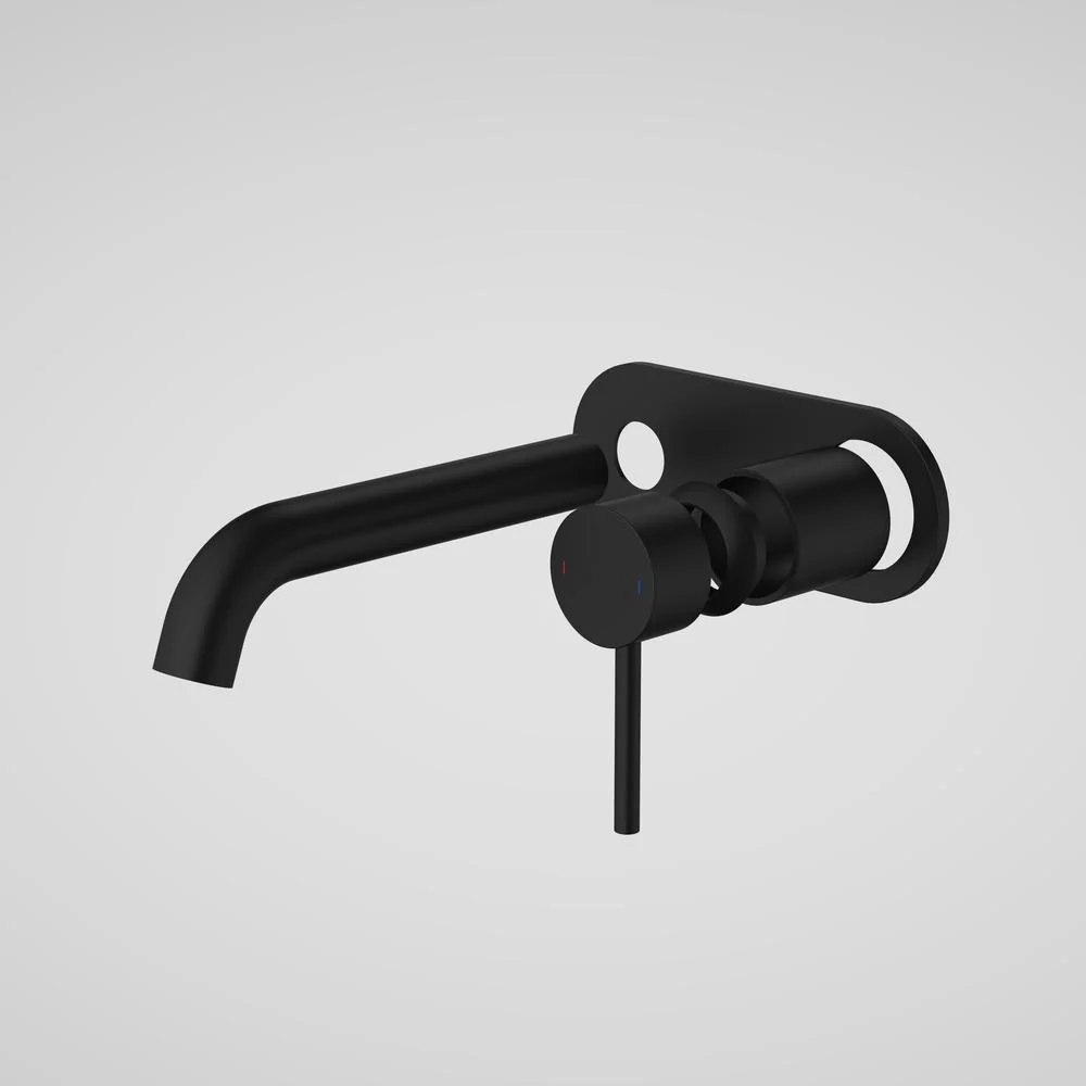 Caroma Liano II 175mm Wall Basin/Bath Single Plate (Trim-Kit) - Matte Black