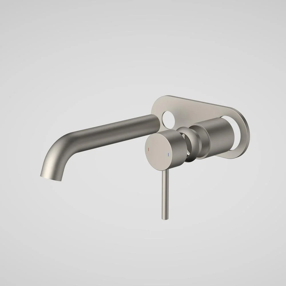 Caroma Liano II 175mm Wall Basin/Bath Single Plate (Trim-Kit) - Brushed Nickel