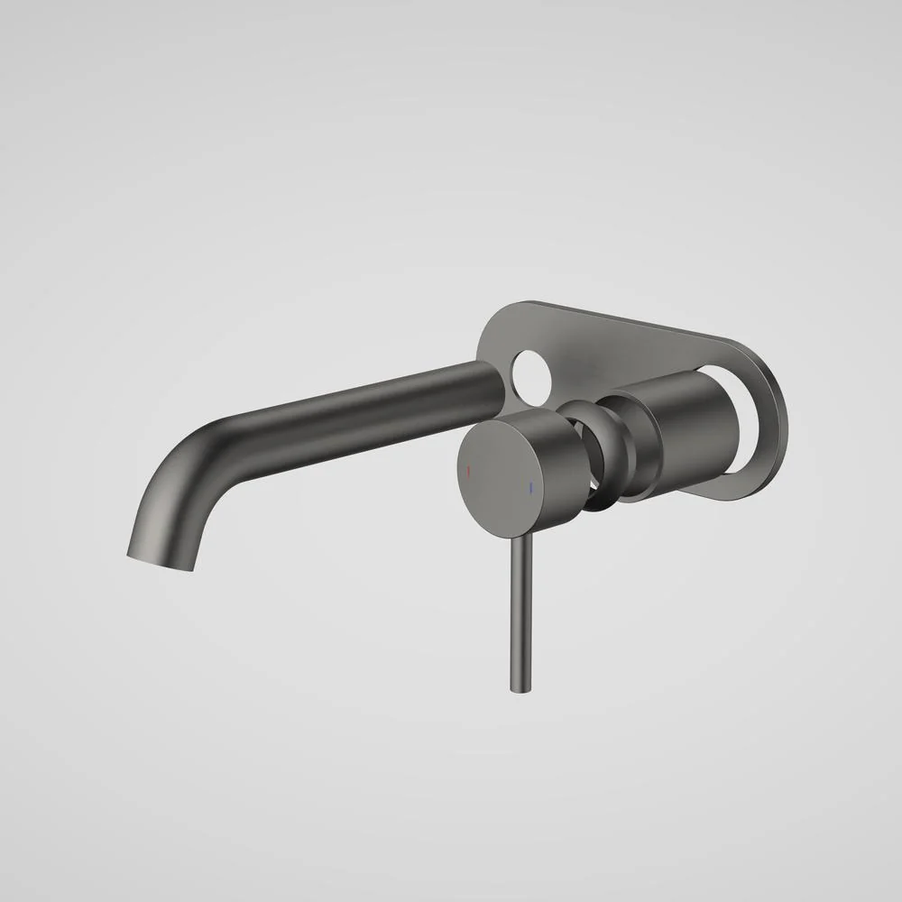 Caroma Liano II 175mm Wall Basin/Bath Single Plate (Trim-Kit) - Gun Metal
