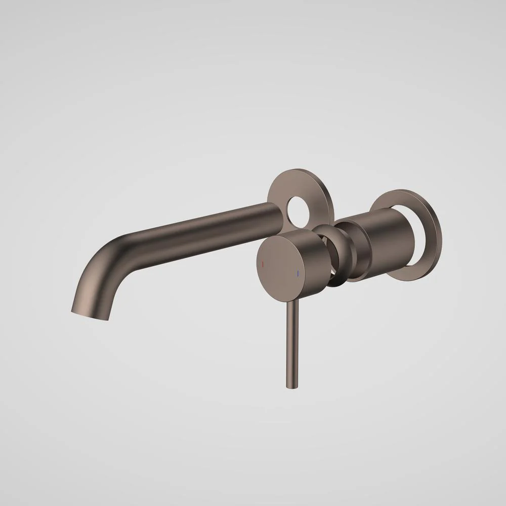 Caroma Liano II 175mm Wall Basin/Bath Twin Plate (Trim-Kit) - Brushed Bronze