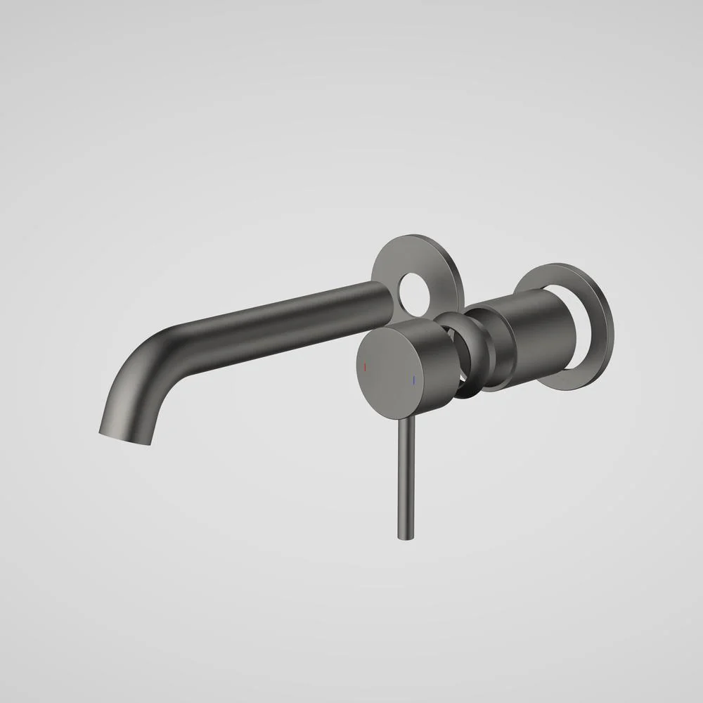 Caroma Liano II 175mm Wall Basin/Bath Twin Plate (Trim-Kit) - Gun Metal