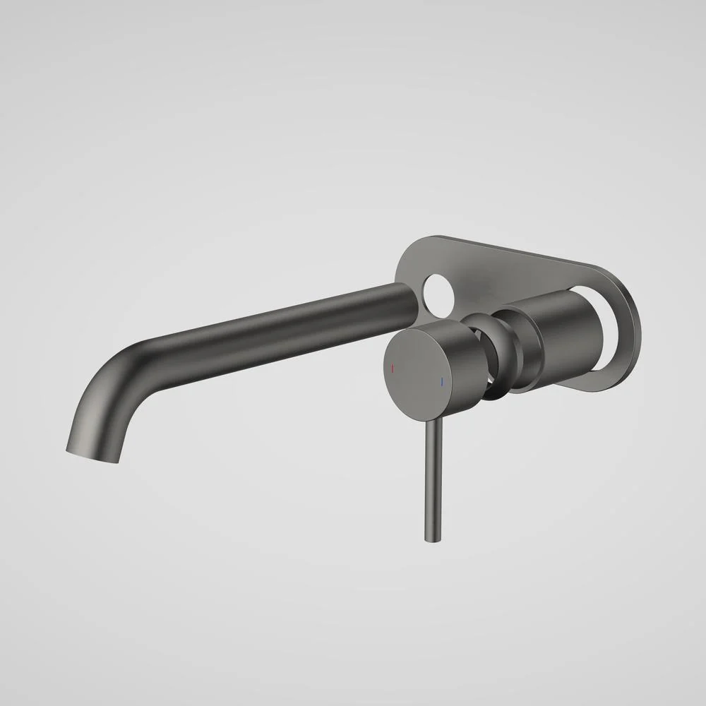Caroma Liano II 210mm Wall Basin/Bath Single Plate (Trim-Kit) - Gun Metal