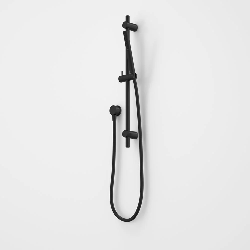 Caroma Liano II 3 Function Microphone Rail Shower - Black