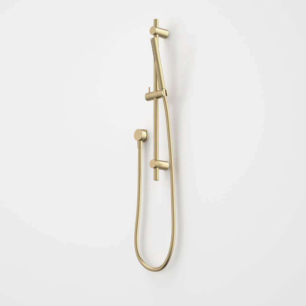Caroma Liano II 3 Function Microphone Rail Shower - Brushed Brass