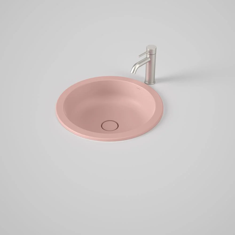 Caroma Liano II 440mm Round Under/Over Counter Basin - Matte Pink