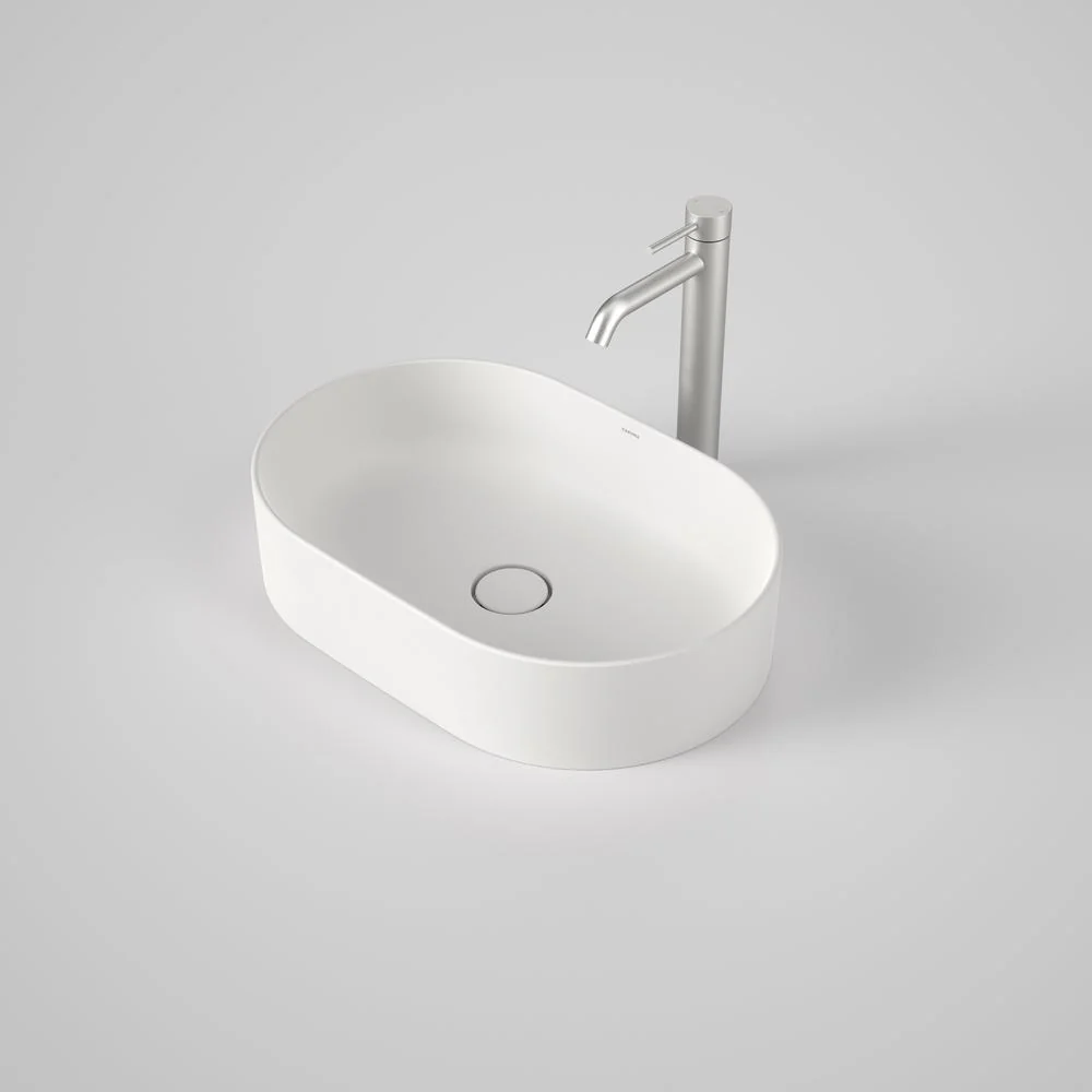 Caroma Liano II 530mm Pill Above Counter Basin - Matte White