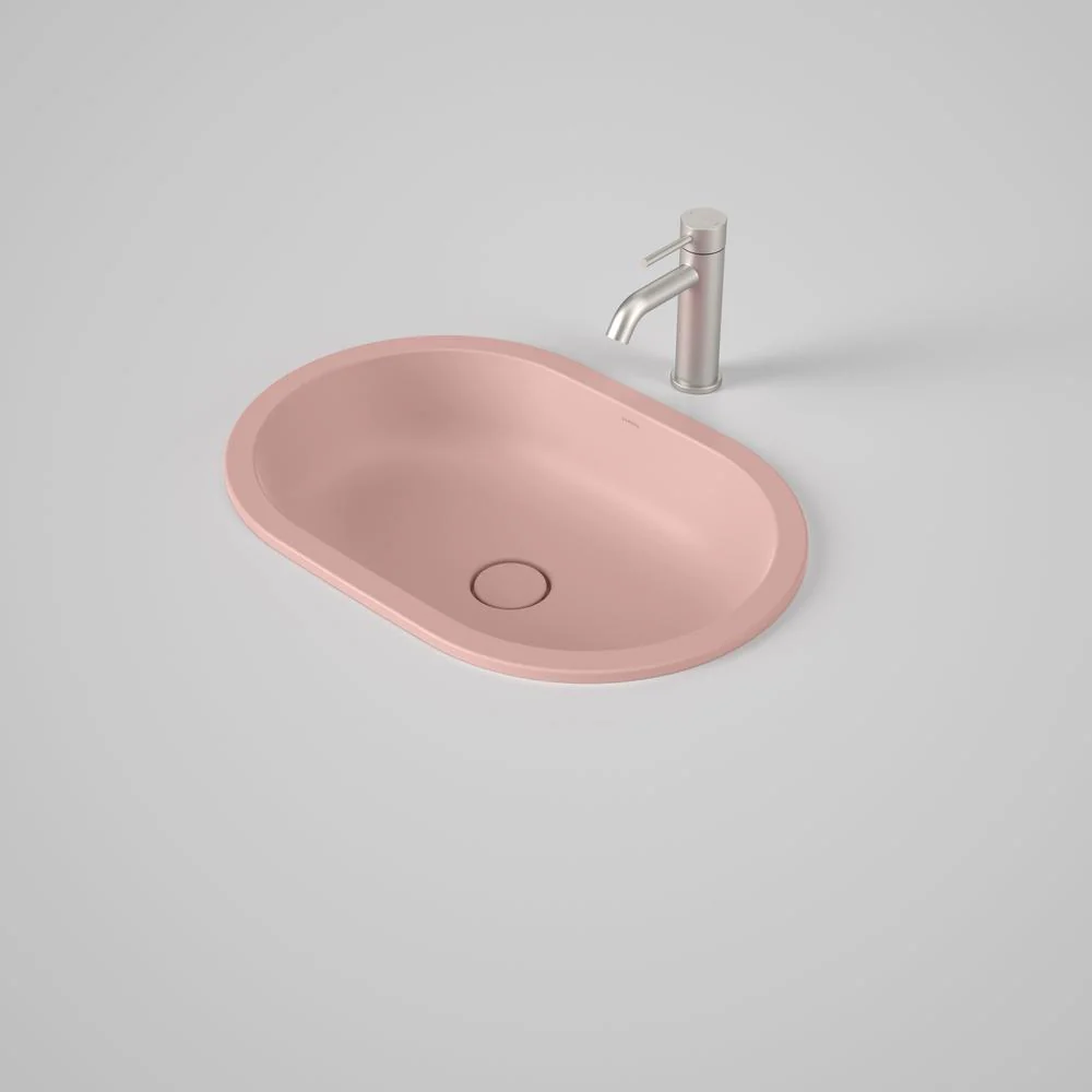 Caroma Liano II 580mm Pill Under/Over Counter Basin - Matte Pink