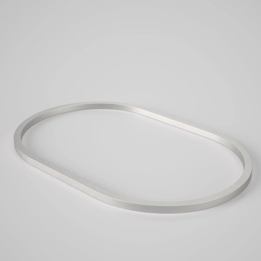 Caroma Liano II 600mm Pill Basin Dress Ring - Brushed Nickel