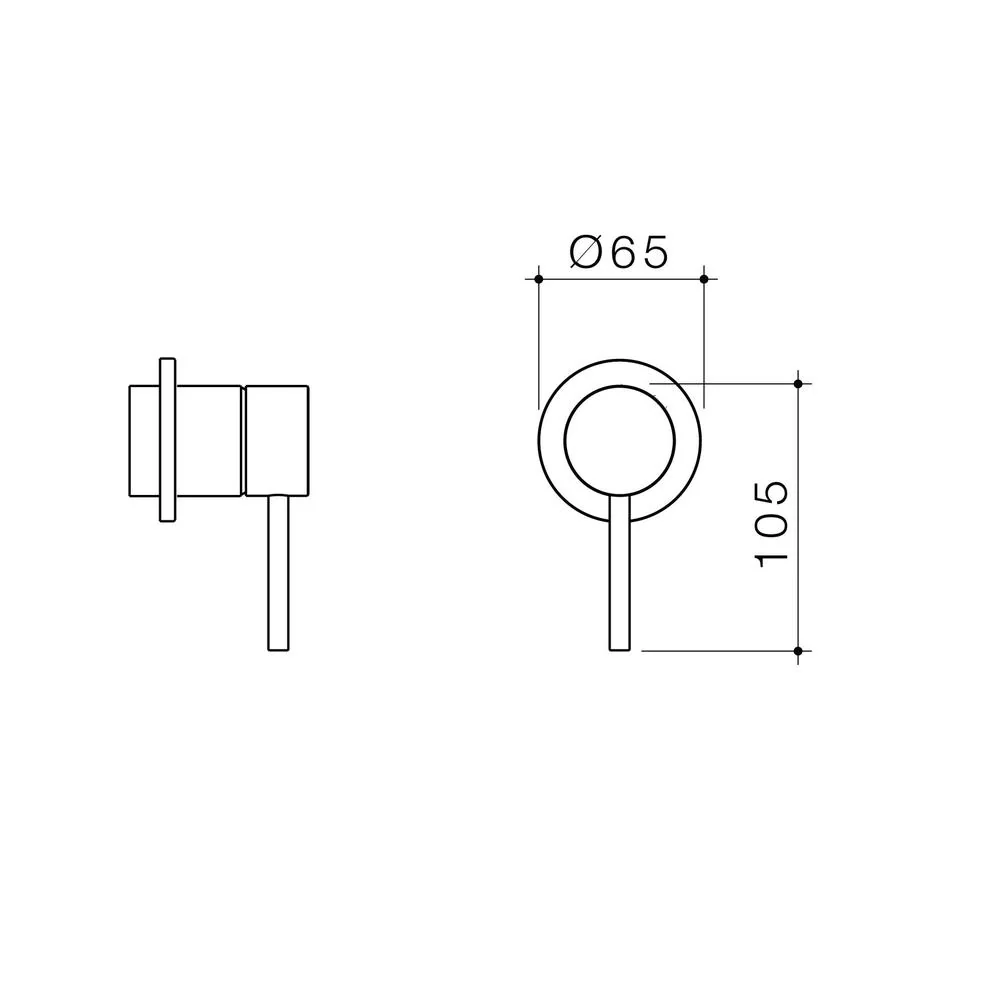 Caroma Liano II Bath/Shower Mixer (Trim-Kit) - Chrome - Image 2