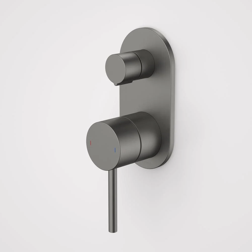Caroma Liano II Bath/Shower Mixer With Diverter - Gun Metal