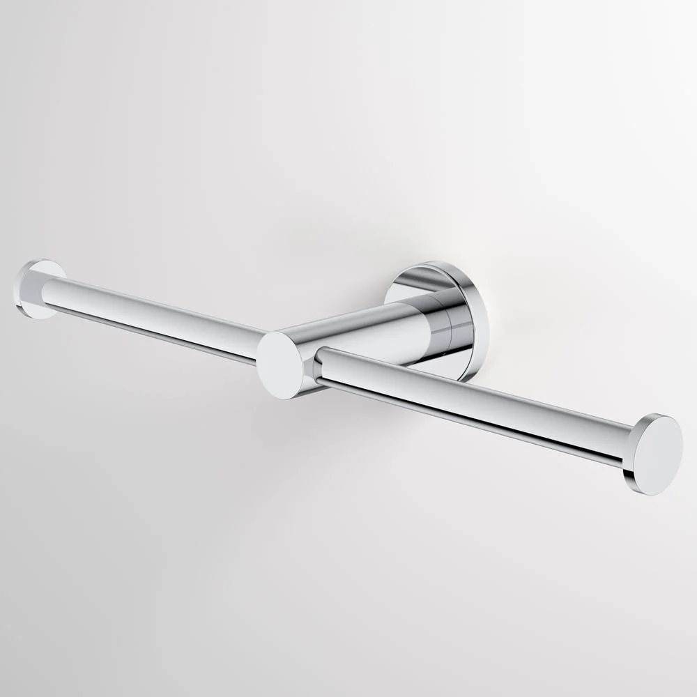 Caroma Liano II Double Toilet Roll Holder - Chrome