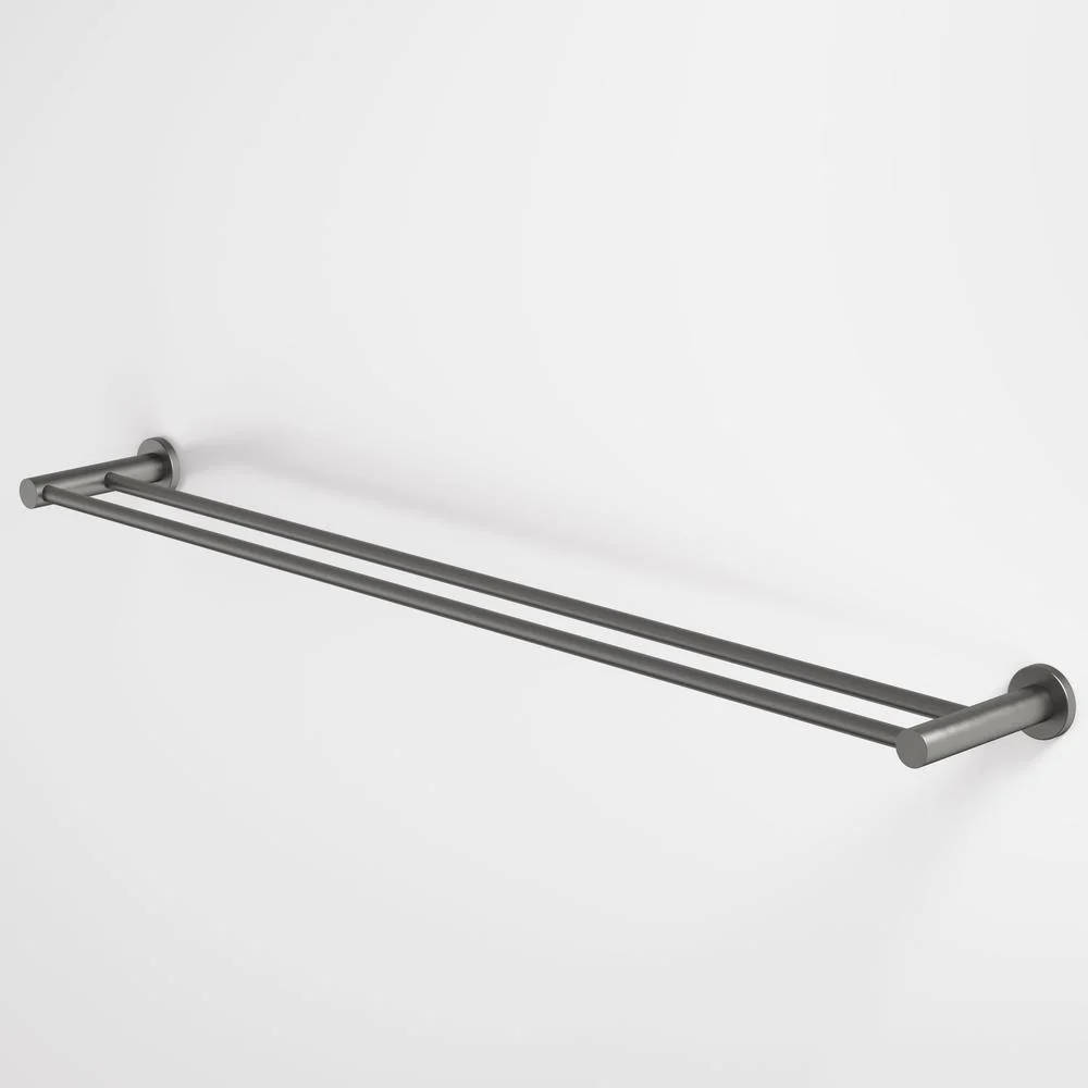 Caroma Liano II Double Towel Rail 840mm - Gun Metal