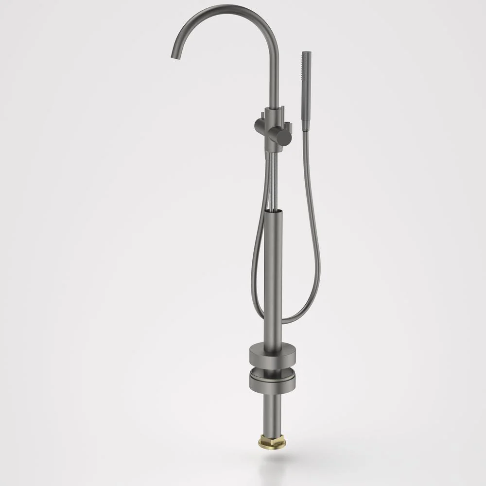 Caroma Liano II Freestanding Bath Filler with Hand Shower (Trim-Kit) - Gun Metal