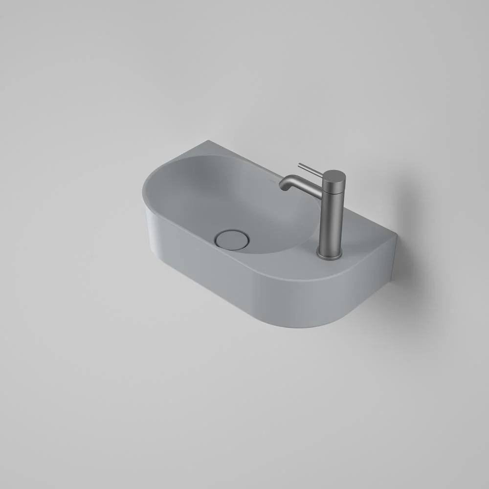 Caroma Liano II Hand Wall Basin - Matte Grey (1 Tap Hole)