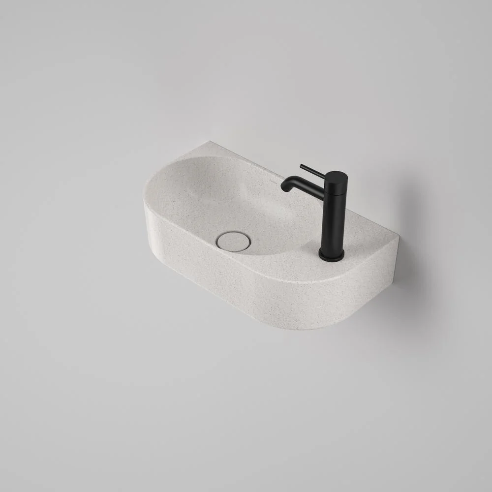 Caroma Liano II Hand Wall Basin - Matte Speckled (1 Tap Hole)