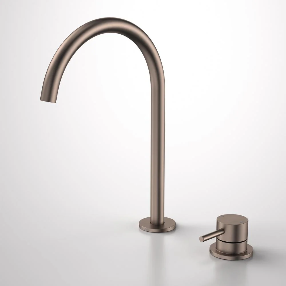 Caroma Liano II Hob Basin/Sink Mixer Set 200mm - Brushed Bronze