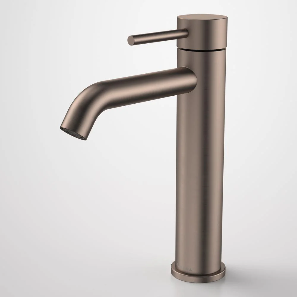 Caroma Liano II Mid Tower Basin Mixer - Brushed Bronze