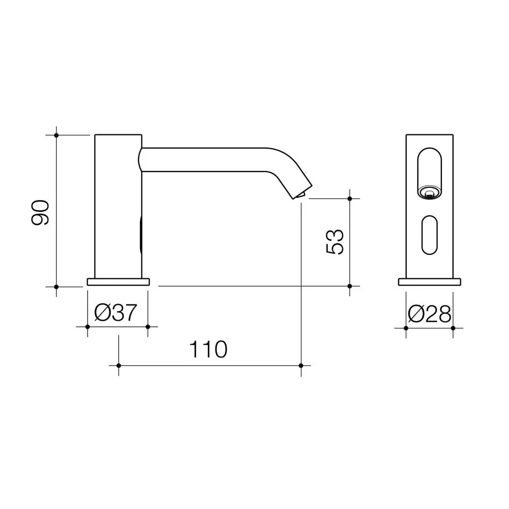 Caroma Liano II Sensor Hob Mounted Soap Dispenser - Chrome - Image 2