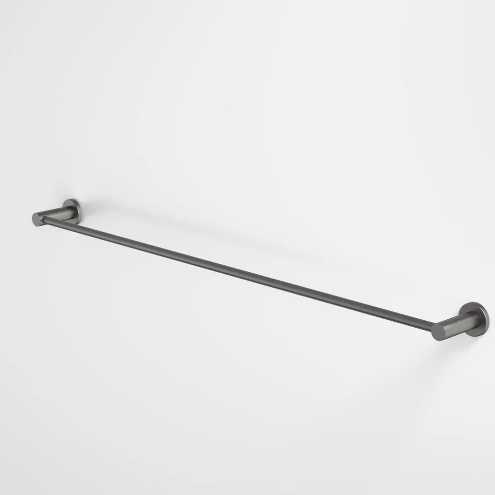 Caroma Liano II Single Towel Rail 840mm - Gun Metal