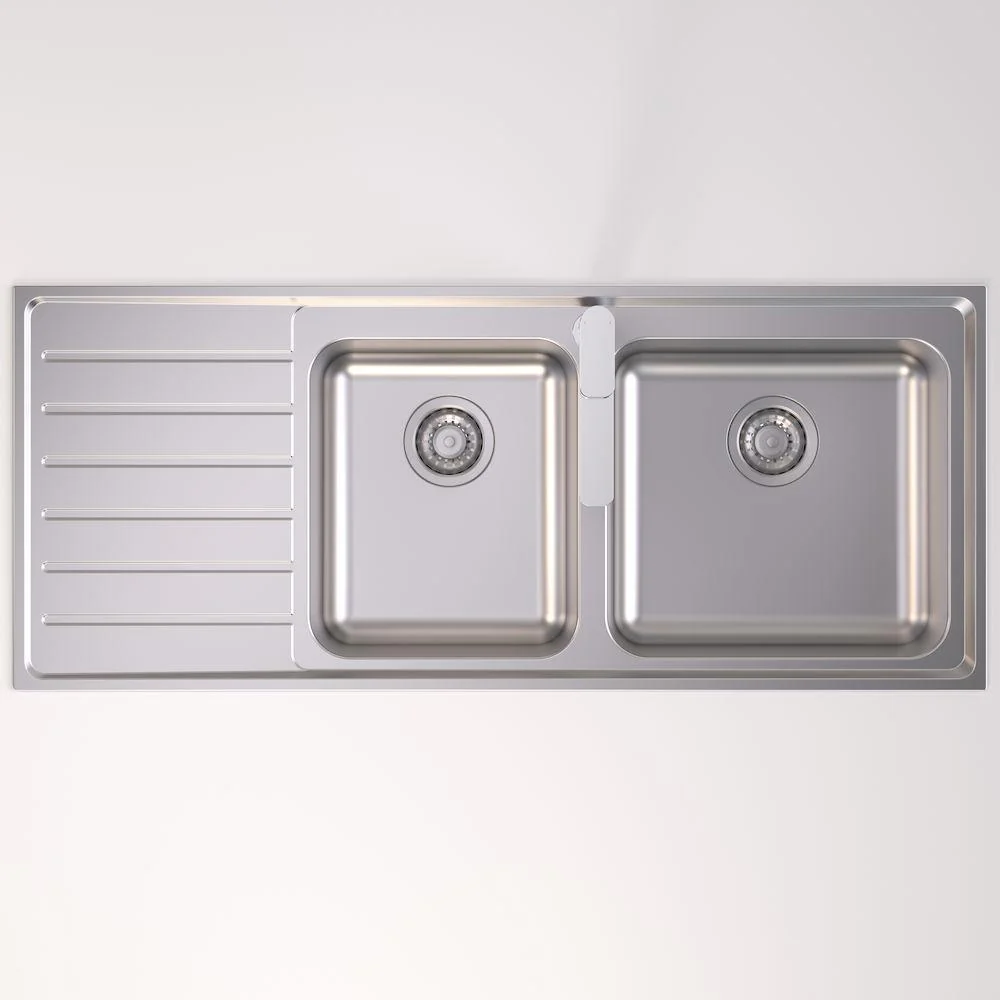 Caroma Luna 1 & 3/4 Right Hand Bowl Sink