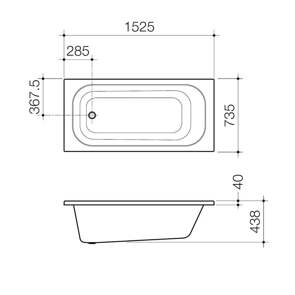 Caroma Luna 1525 Island Bath - Image 3