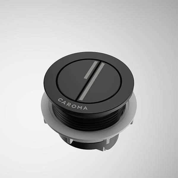 Caroma Luna Round Cistern Flush Button - Black