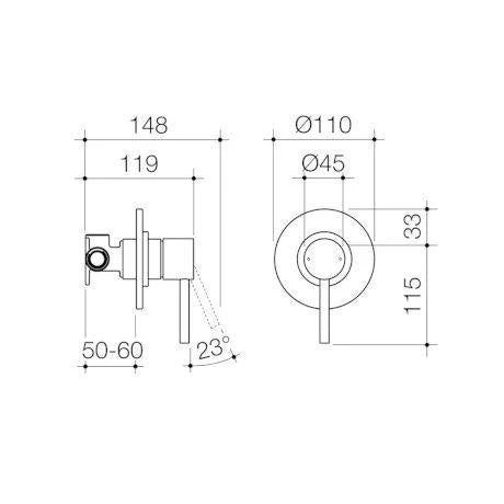 Caroma Titan Stainless Steel Bath/Shower Mixer - Image 2