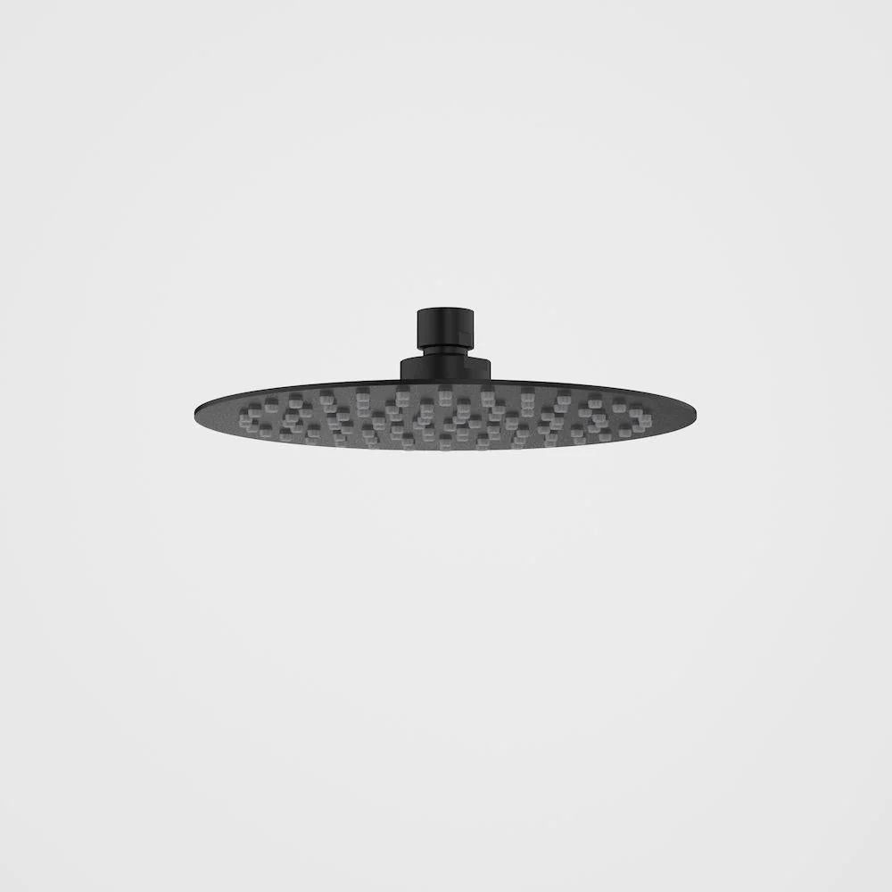 Caroma Urbane II 200mm Round Rain Shower - Black Matte