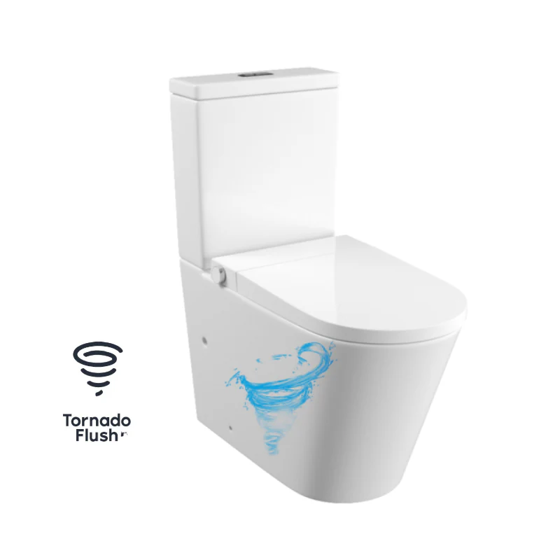Zumi Zero Rimless Whirlpool Flushing Smart Bidet Toilet Suite - Image 5