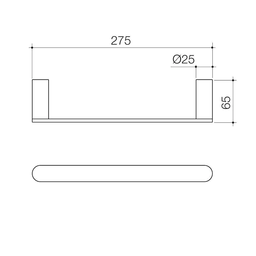 Caroma Urbane II Hand Towel Rail - Chrome - Image 2