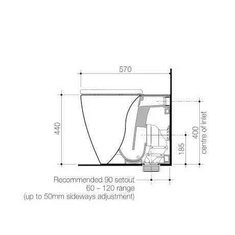 Caroma Urbane II In Wall Toilet Suite (Custom Package) - Image 3
