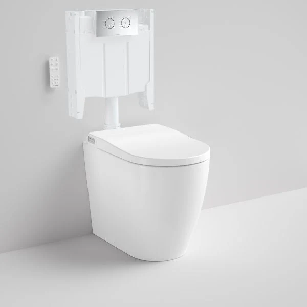 Caroma Urbane II Invisi Series II Wall Faced Bidet Toilet Suite - Image 4