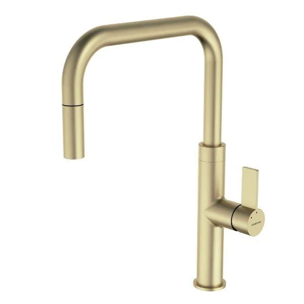 Caroma Urbane II Pull Out Kitchen Sink Mixer Lead Free - Brushed Brass