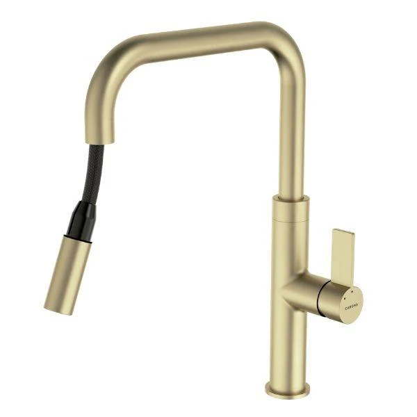 Caroma Urbane II Pull Out Kitchen Sink Mixer Lead Free - Brushed Brass - Image 2