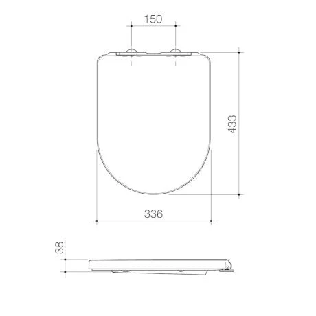 Caroma Urbane II Soft Close Toilet Seat - Image 2