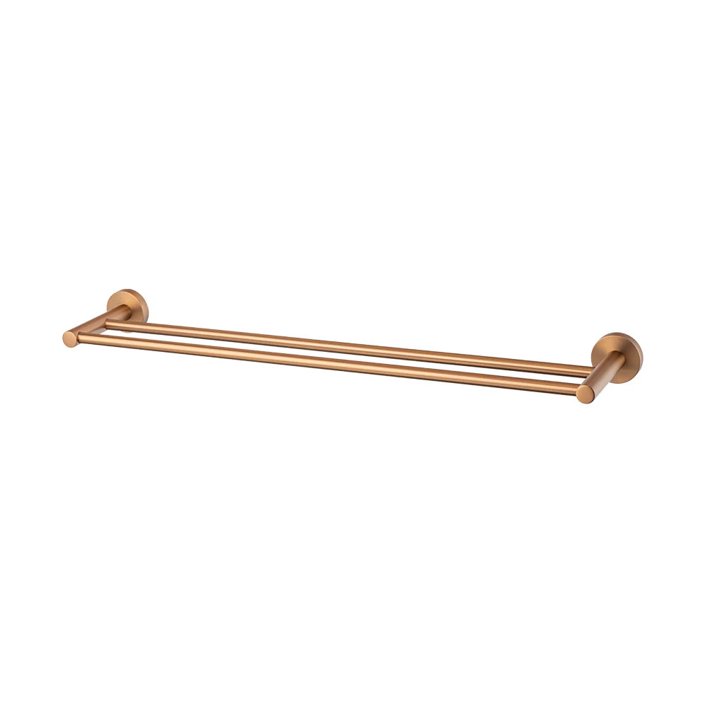 Mixx Chia Double Towel Rail 600mm - Brushed Bronze