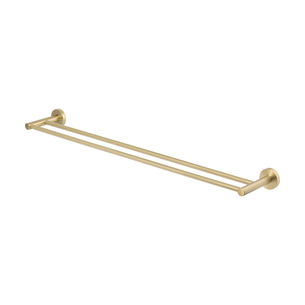 Mixx Chia Double Towel Rail 750mm - Brushed Gold