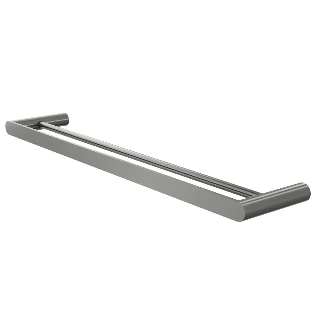 Linsol Circle 600mm Double Towel Rail - Gunmetal